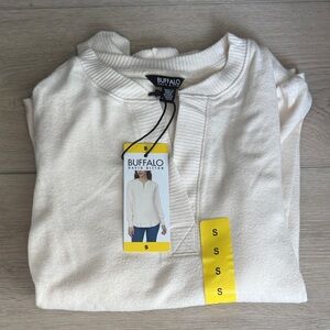 Buffalo David Bitton Men's Off-White Crewneck Sweater